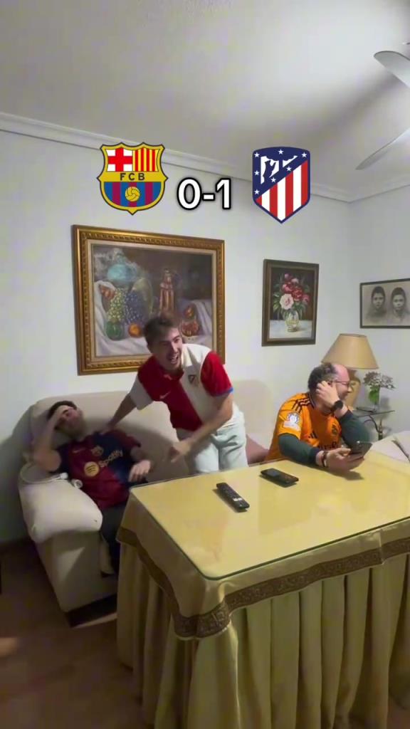 神劇情！太真實了！巴薩與馬競球迷對巴薩4-4馬競的瘋狂反應！